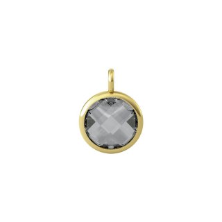 Kidult - Ciondolo In Acciaio 316L - Pvd Giallo - Glass