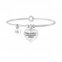Kidult - Bracciale Bangle - Acciaio 316L - Cristallo