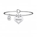 Kidult - Bracciale Bangle - Acciaio 316L - Ciondolo Cuore