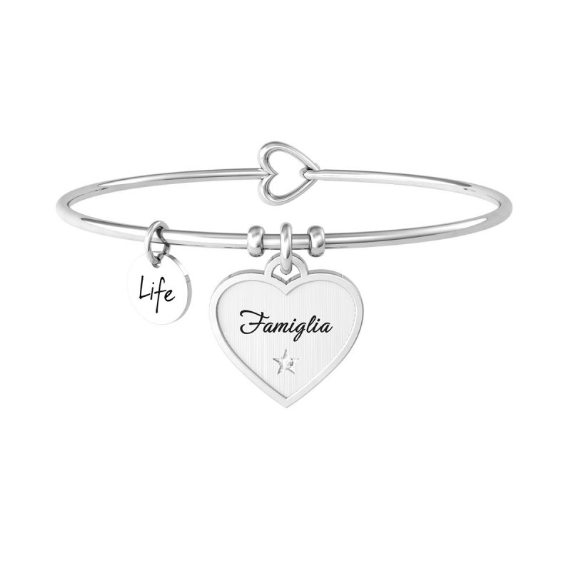 Kidult - Bracciale Bangle - Acciaio 316L - Cristallo