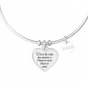 Kidult - Bracciale Bangle - Acciaio 316L - Cristallo