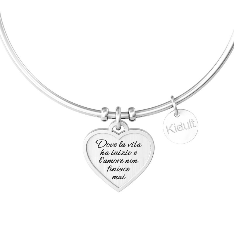 Kidult - Bracciale Bangle - Acciaio 316L - Cristallo