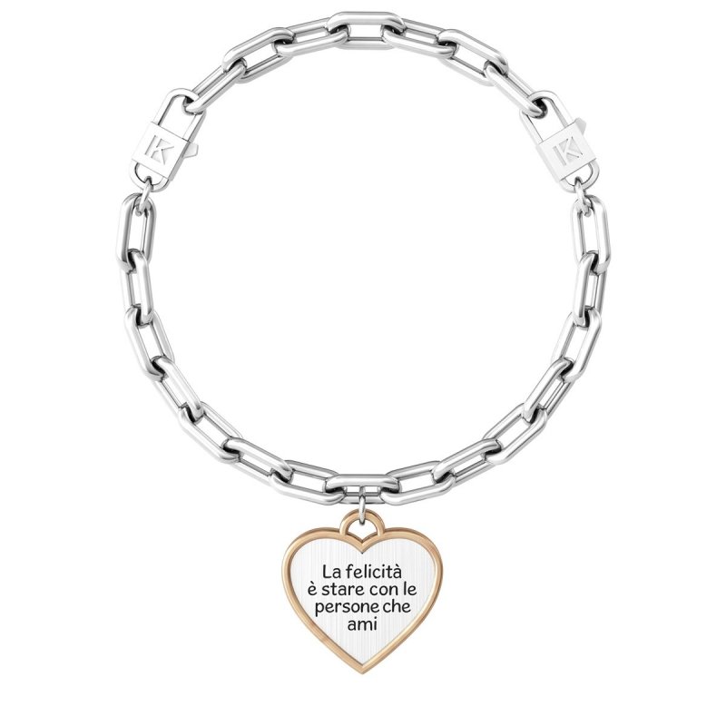 Kidult - Bracciale In Acciaio 316L - Pvd Rosa - Comfort Fit