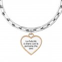 Kidult - Bracciale In Acciaio 316L - Pvd Rosa - Comfort Fit