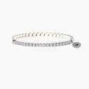 Kidult - Bracciale Elastico Tennis - Acciaio - Perle