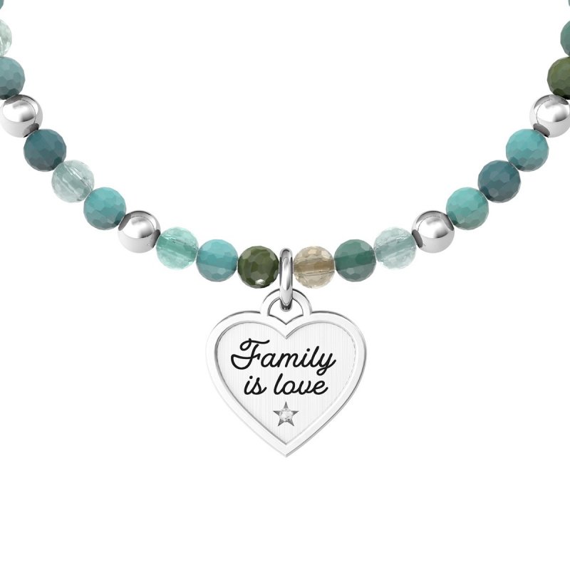 Kidult - Bracciale In Acciaio 316L - Pietre Cristalli