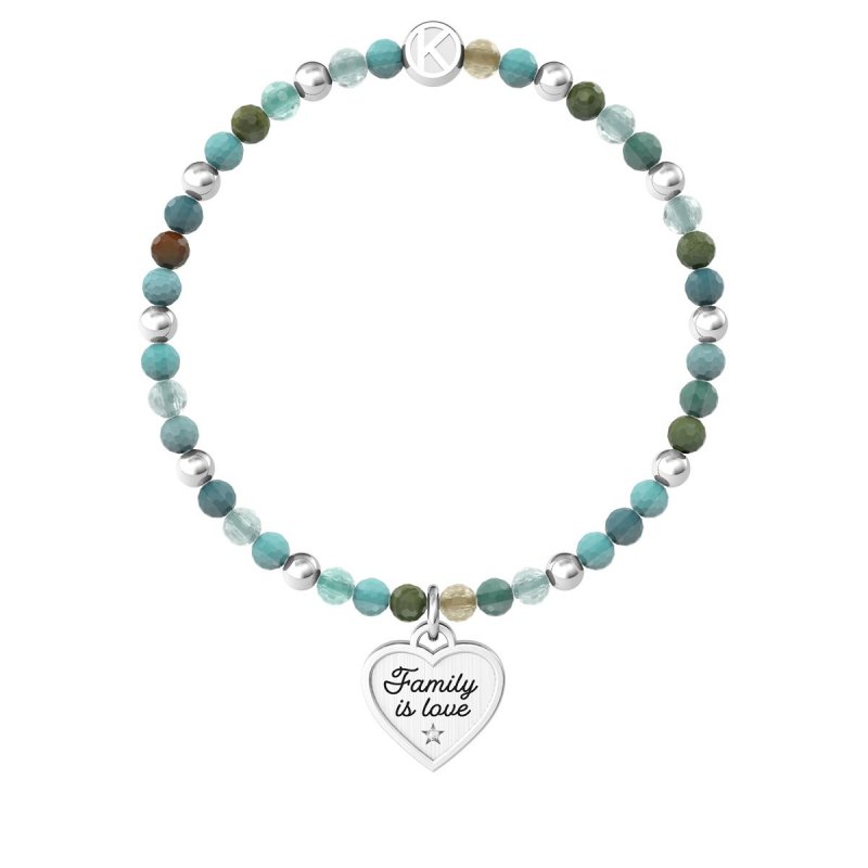 Kidult - Bracciale In Acciaio 316L - Pietre Cristalli
