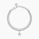 Kidult - Bracciale Tennis E Sfere Con Stella - Acciaio - Cristallo