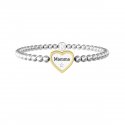 Kidult - Bracciale In Acciaio - Pvd Giallo - Cristalli