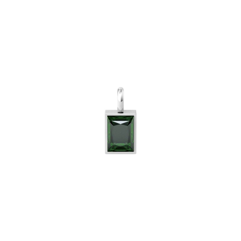Kidult - Ciondolo In Acciaio 316L - Zirconi Verde
