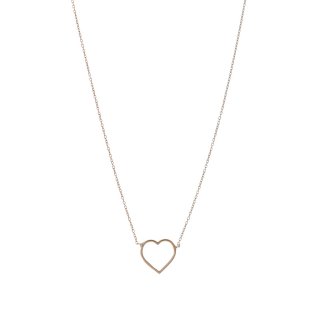 Alisia - Collana Minimal Heart - Oro - Argento 925