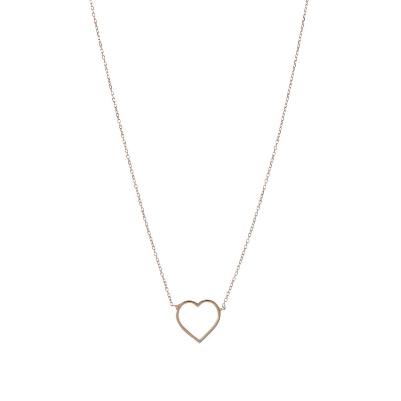 Alisia - Collana Minimal Heart - Oro - Argento 925