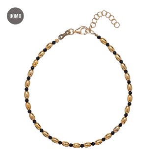 Alisia - Bracciale Black Oval Simple - Oro - Eleganza