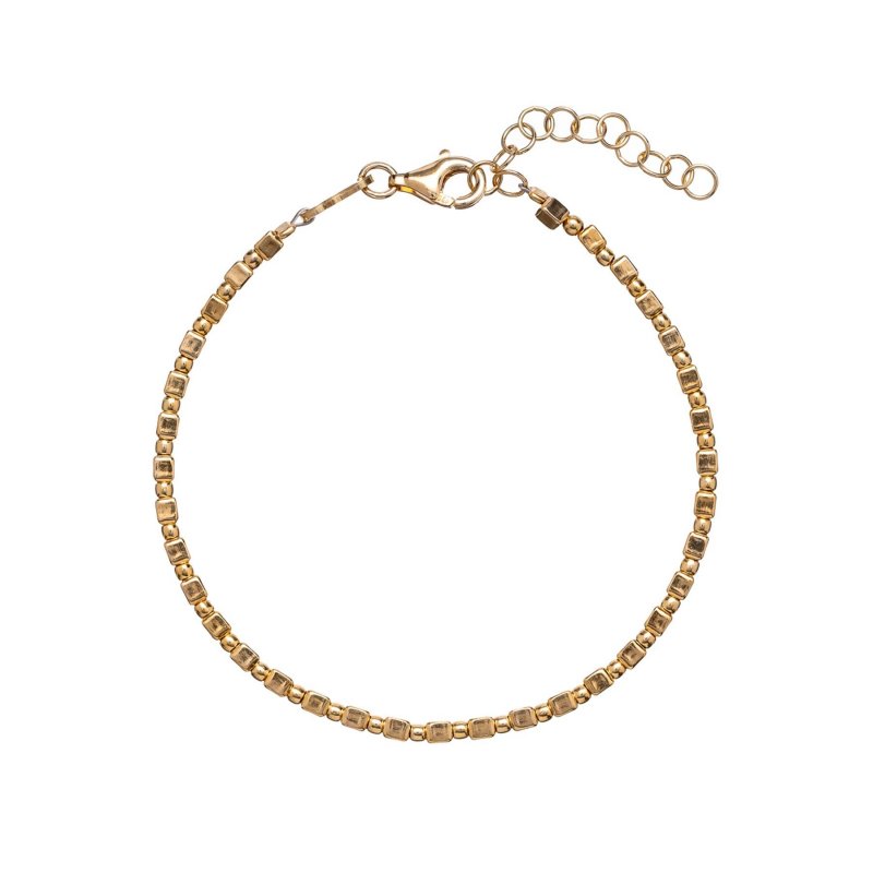 Alisia - Bracciale Coco Simple - Oro - Argento 925 - Artigianale
