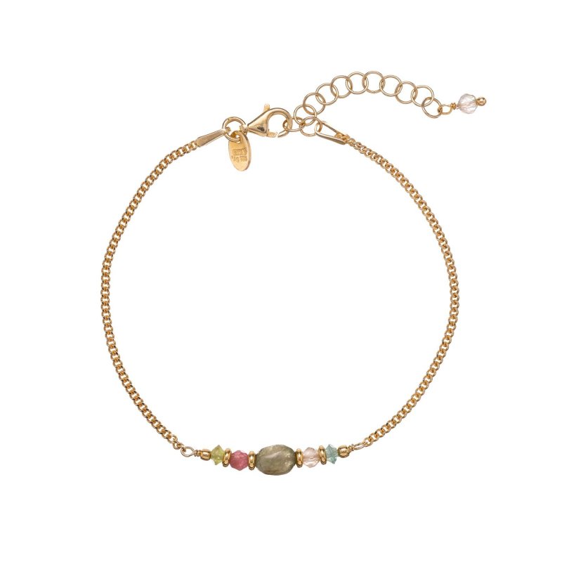 Alisia - Bracciale Catena - Argento 925 - Tormaline