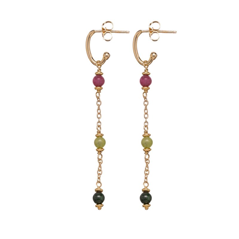 Alisia - Orecchini Erica - Argento 925 - Tormaline