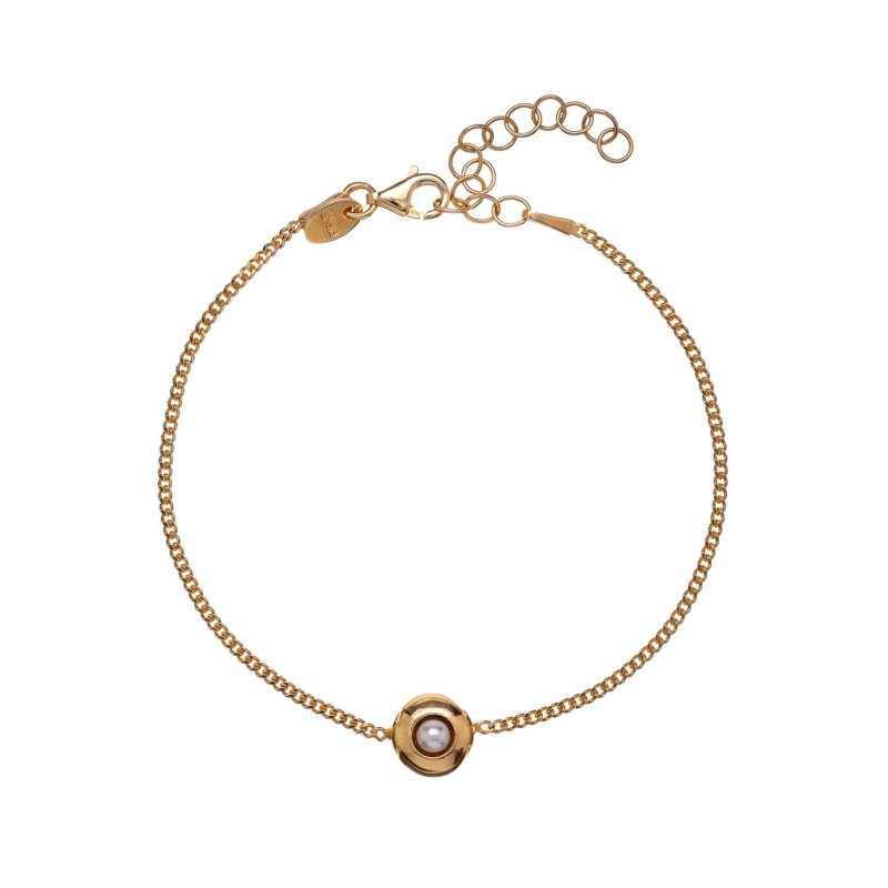 Alisia - Bracciale In Argento 925 - Perla Centrale - Artigianale