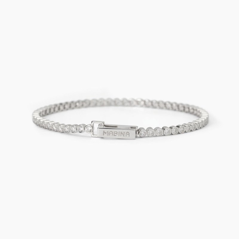 Mabina - Bracciale Tennis In Argento - Zirconi Bianchi