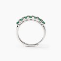 Mabina - Anello Soirée - Argento - Smeraldi Sintetici