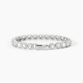 Mabina - Bracciale Tennis - Argento - Zirconi Bianchi