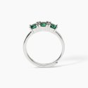 Mabina - Anello In Argento Rodiato - Smeraldi Sintetici