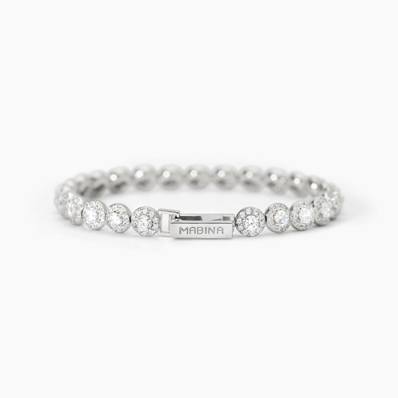 Mabina - Bracciale Tennis In Argento - Zirconi Bianchi