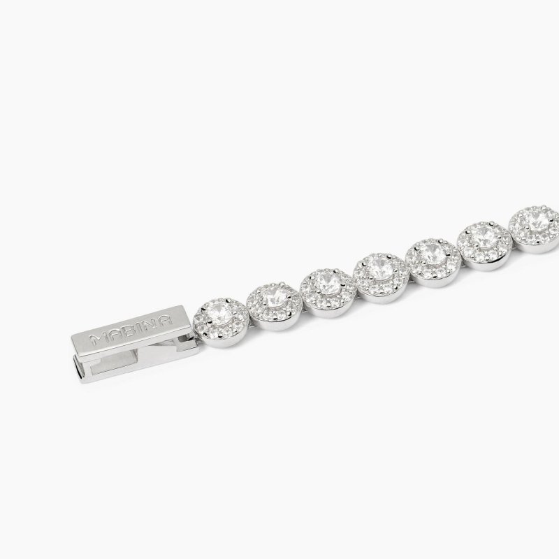 Mabina - Bracciale Tennis In Argento - Zirconi Bianchi