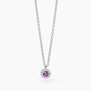 Mabina - Girocollo Con Tormalina Sintetica - Argento 925 - Zirconi