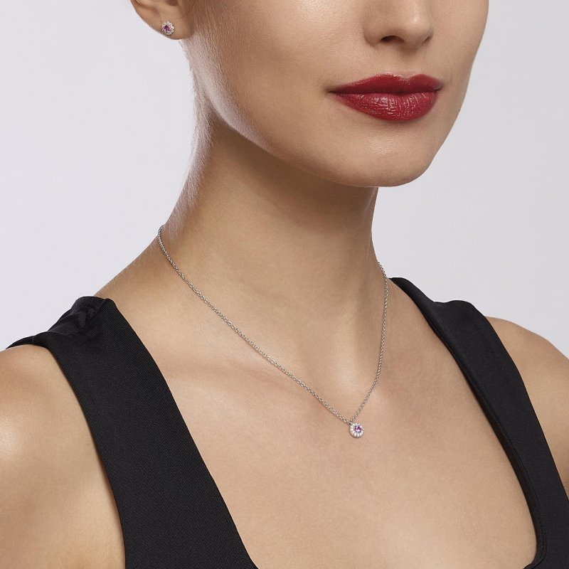 Mabina - Girocollo Con Tormalina Sintetica - Argento 925 - Zirconi