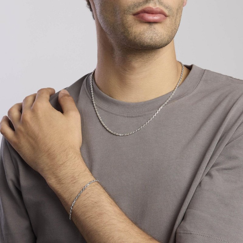 Mabina - Bracciale In Argento - Catena Corda - Every Day