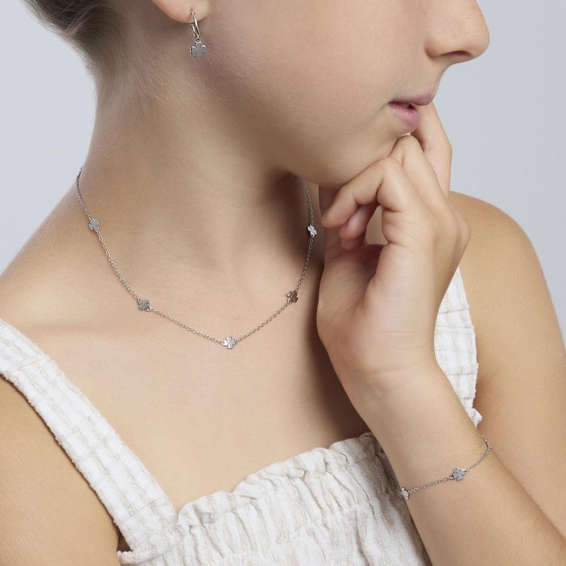 Mabina - Bracciale In Argento - Quadrifogli - Cercami
