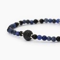 Mabina - Bracciale In Argento - Agata Nera - Sodalite