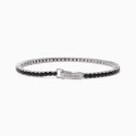 Mabina - Tennis In Argento Con Zirconi Neri - Tennis Club