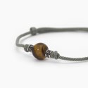 Mabina - Bracciale Con Cordino Verde - Occhio Di Tigre