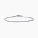 Mabina - Bracciale Tennis Bianco Mini Tennis - Argento - Zirconi