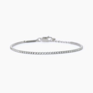 Mabina - Bracciale Tennis Bianco Mini Tennis - Argento - Zirconi