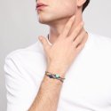 Mabina - Bracciale Con Cordino Grigio - Pietra Lapis