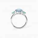Mabina - Anello Con Fusion Stone - Argento - Azzurro