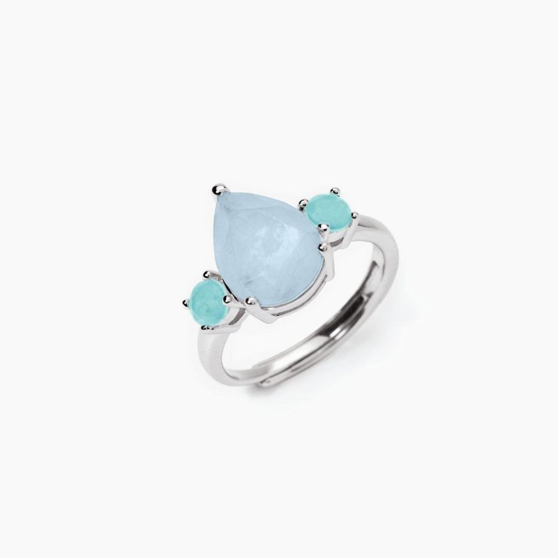 Mabina - Anello Con Fusion Stone - Argento - Azzurro