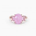 Mabina - Anello Con Fusion Stone - Rosa Ovale - Argento
