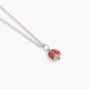 Mabina - Girocollo Con Coccinella Fortunella - Argento 925 - Smalto