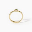 Mabina - Anello Regolabile Con Smeraldo Sintetico - Argento 925 - Zirconi