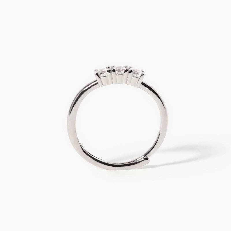 Mabina - Anello Trilogy - Argento 925 - Zirconi
