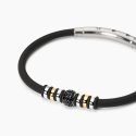 Mabina - Bracciale Uomo In Silicone Smarter - Argento - Zirconi