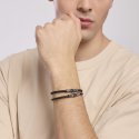 Mabina - Bracciale Uomo In Silicone Smarter - Argento - Zirconi