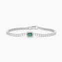 Mabina - Bracciale Con Smeraldo Sintetico - Argento 925 - Zirconi