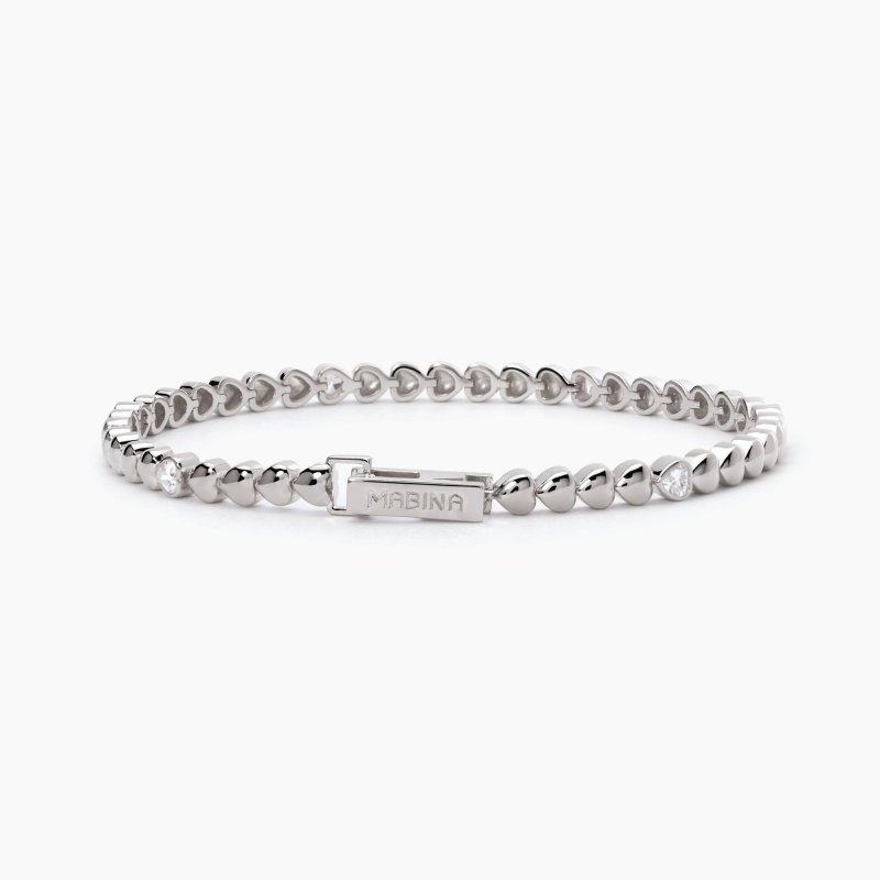 Mabina - Bracciale Argento Con Cuori - Pensiero Stupendo