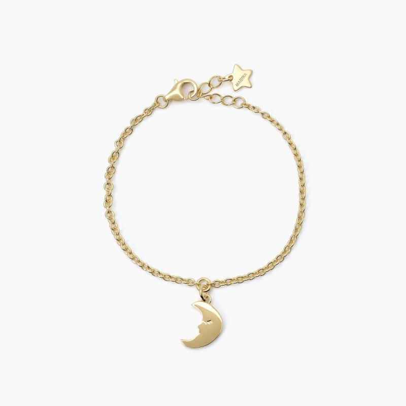 Mabina - Bracciale Con Luna Blue Moon - Argento - Oro 18K