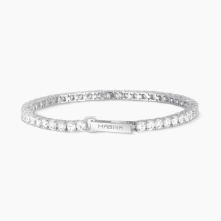 Mabina - Bracciale Tennis Club - Argento - Zirconi