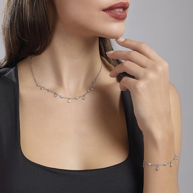 Mabina - Girocollo Spotlight - Argento 925 - Zirconi